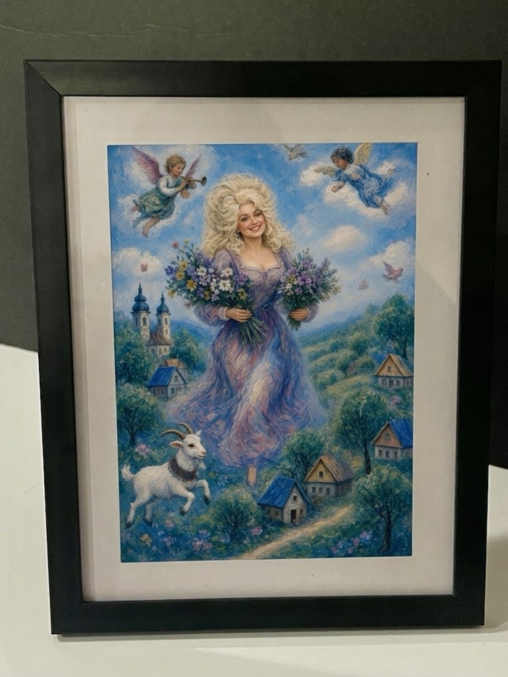 Dolly Parton Framed Matte Paper Art Print ,the Queen of the country